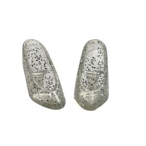 Vintage Barbie Translucent Silver Glitter Cinderella Pumps